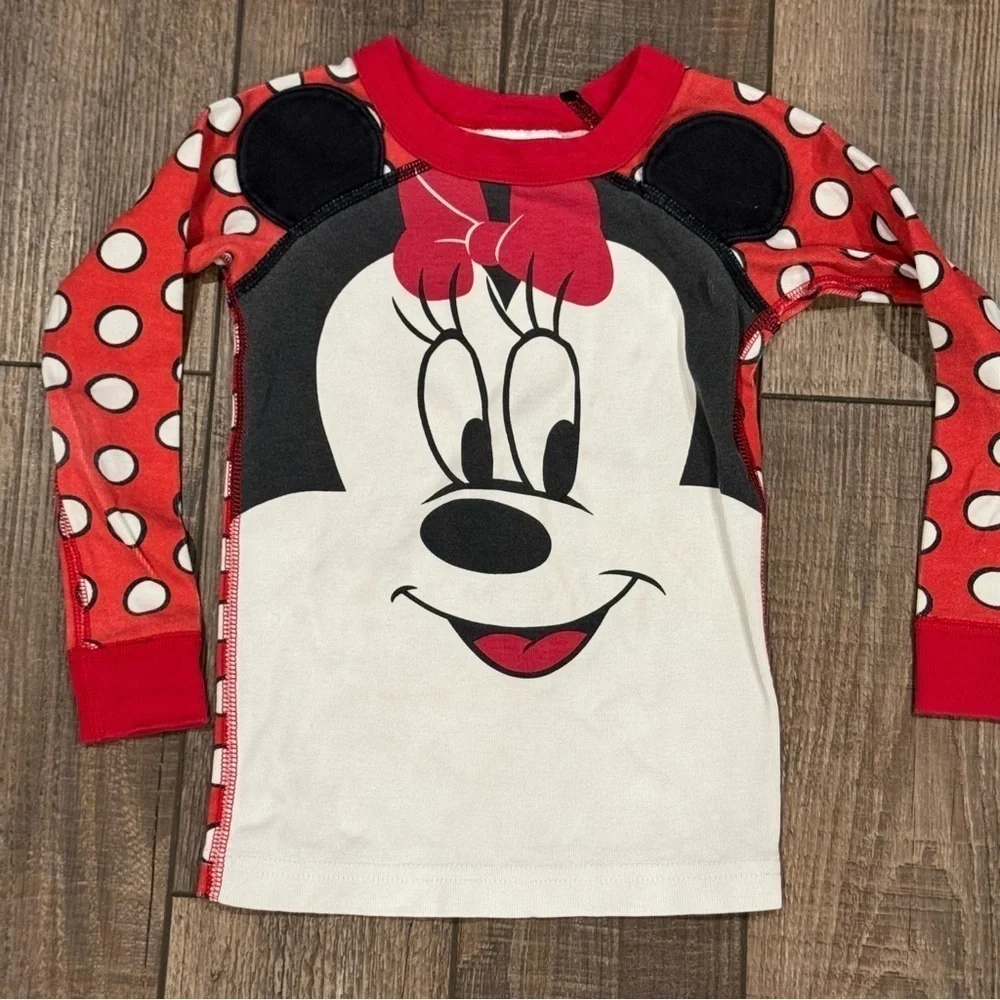 HANNA ANDERSSON 2pc Disney Minnie Pajamas Long Sleeve & Pants Sz XS / 4